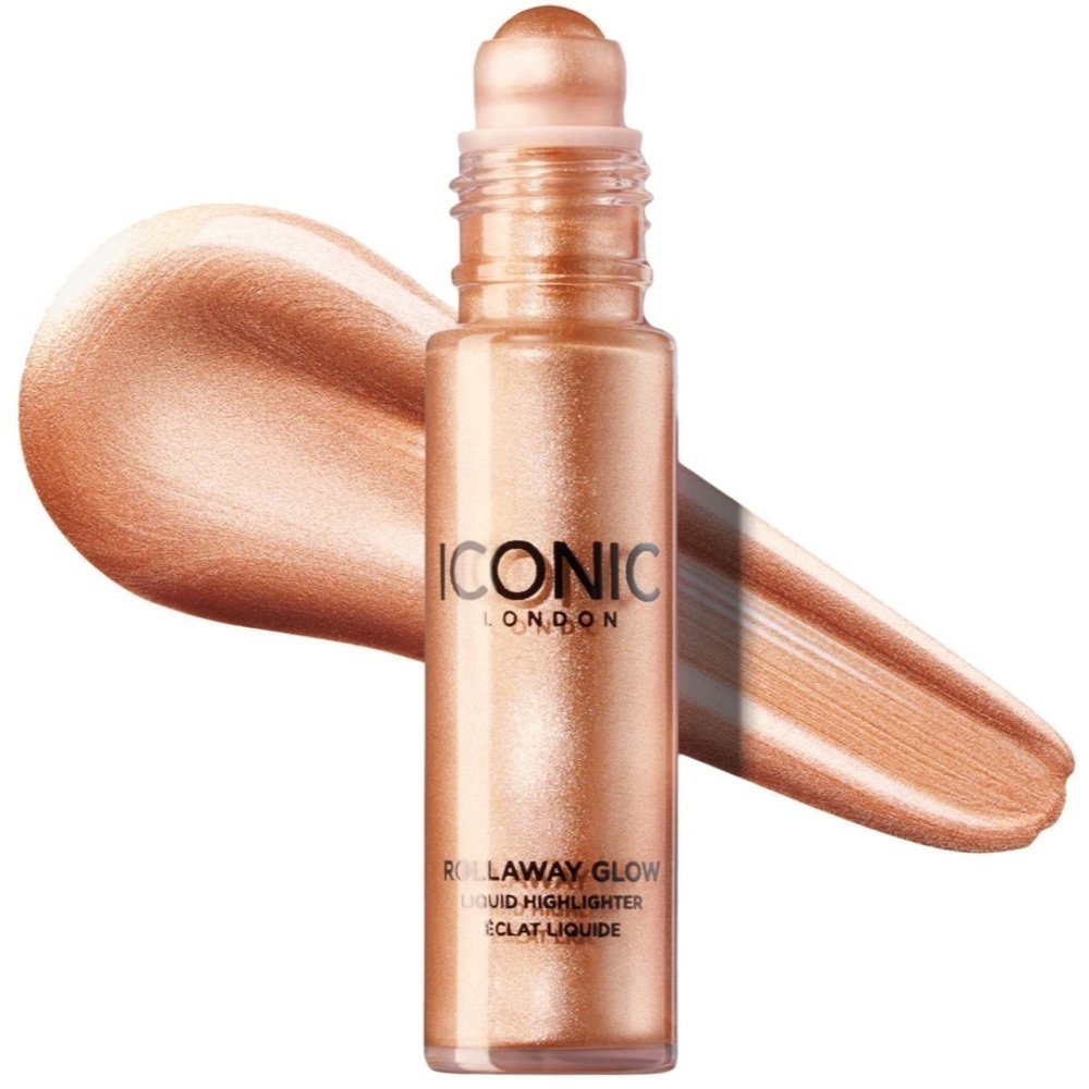ICONIC LONDON- Rollaway Glow Highlighter in Peach Paradise - peachy rose tone